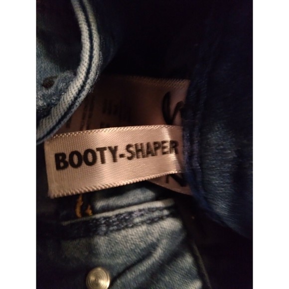 Seven 7 Booty Shaper Leggings Denim Jeans Jeggings Distressed Size 6 - Picture 6 of 10